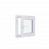 Kunststofffenster Kellerfenster 2-fach oder 3-fach Verglasung beidseitig Weiß - 60 mm Profil